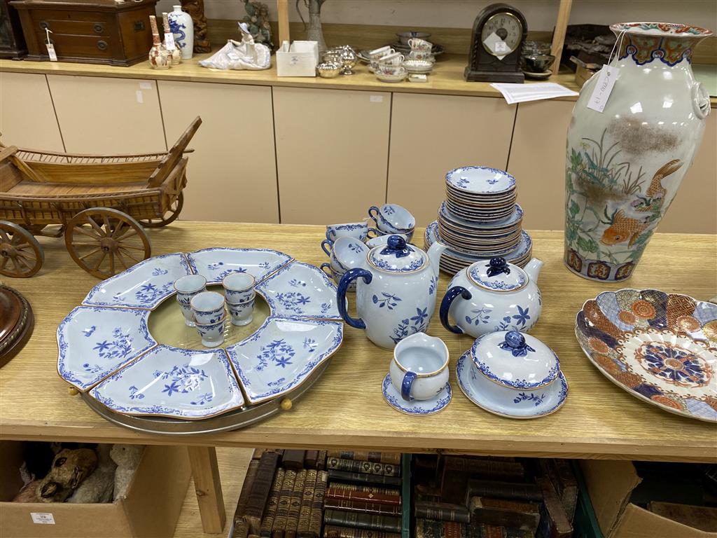 A Rorstrand East Indies tea service with revolving stand